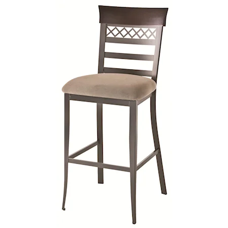 26" Non-Swivel Brent Counter Stool with Contemporary Cottage Look